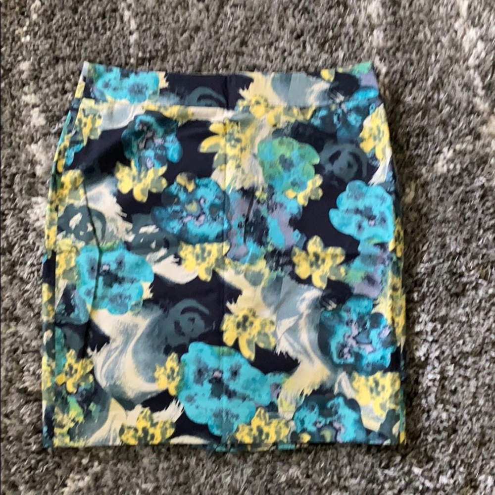 Floral pencil skirt